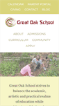 Mobile Screenshot of greatoakschool.org
