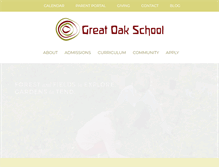 Tablet Screenshot of greatoakschool.org